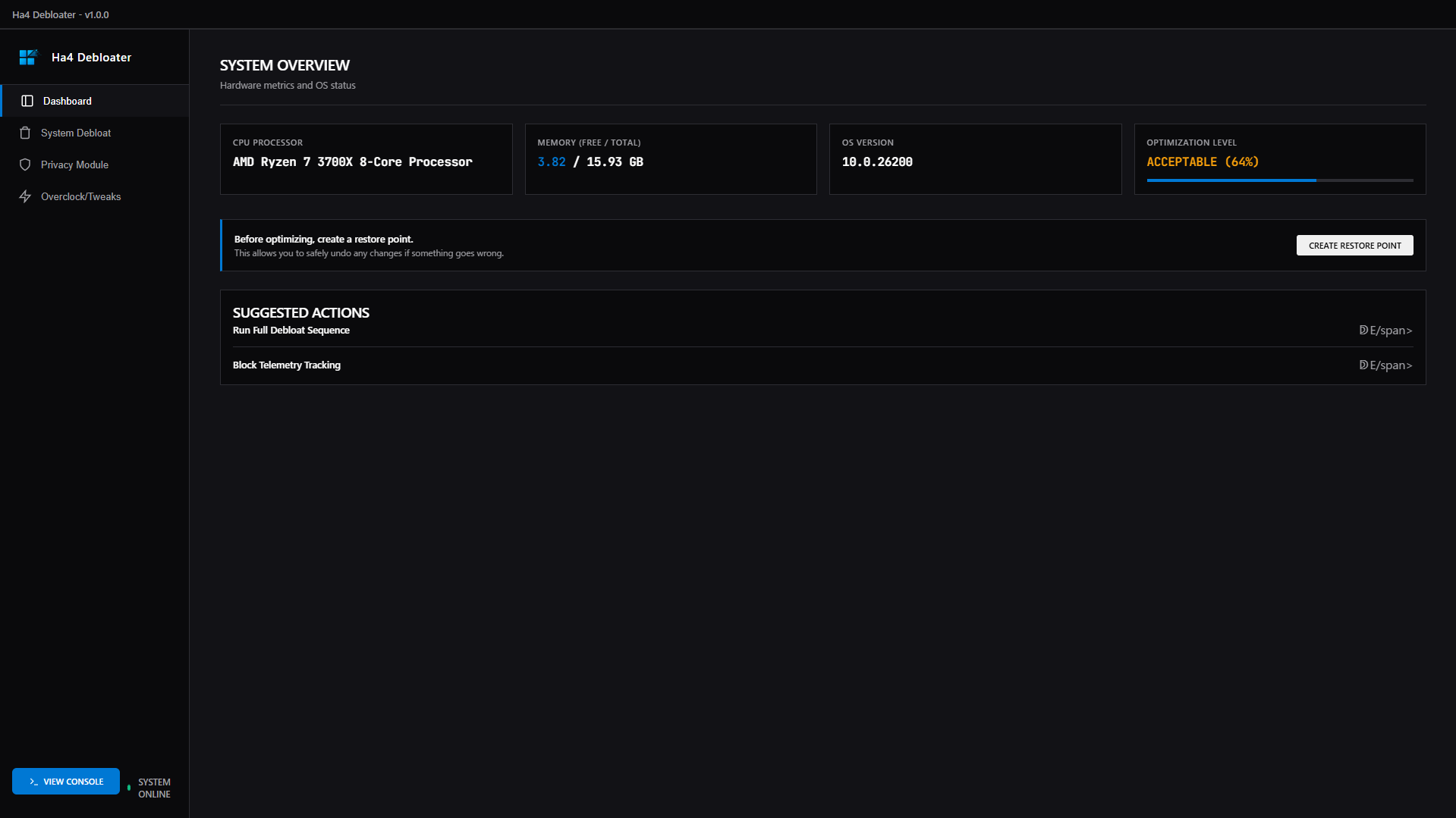 Ha4 Debloater Repository Thumbnail